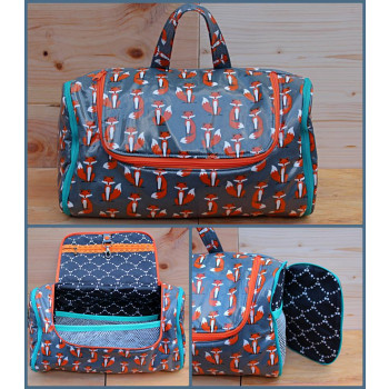 The Toiletry Tote by Sewing Patterns by Mrs H, made by Jana of Bubo Boutique