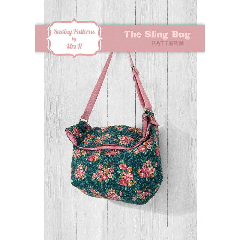 The Sling Bag PDF Pattern from Sewing Patterns by Mrs H Sewing