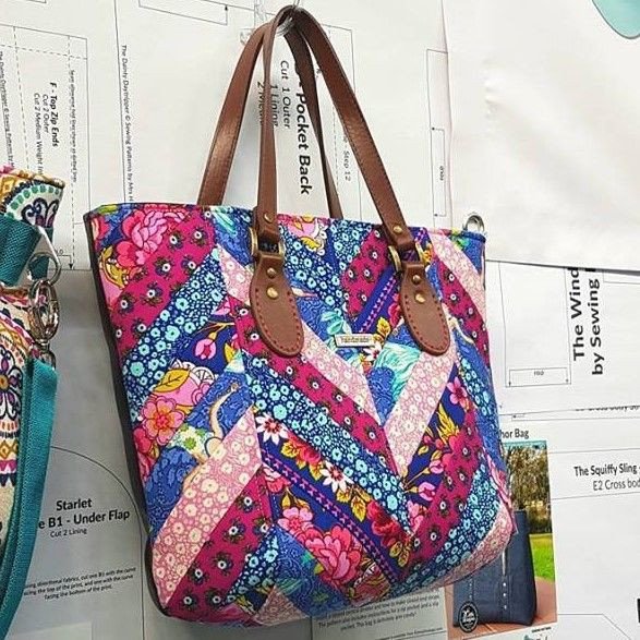 The Fiesta Tote Pattern from Sewing Patterns by Mrs H Sewing Patterns ...