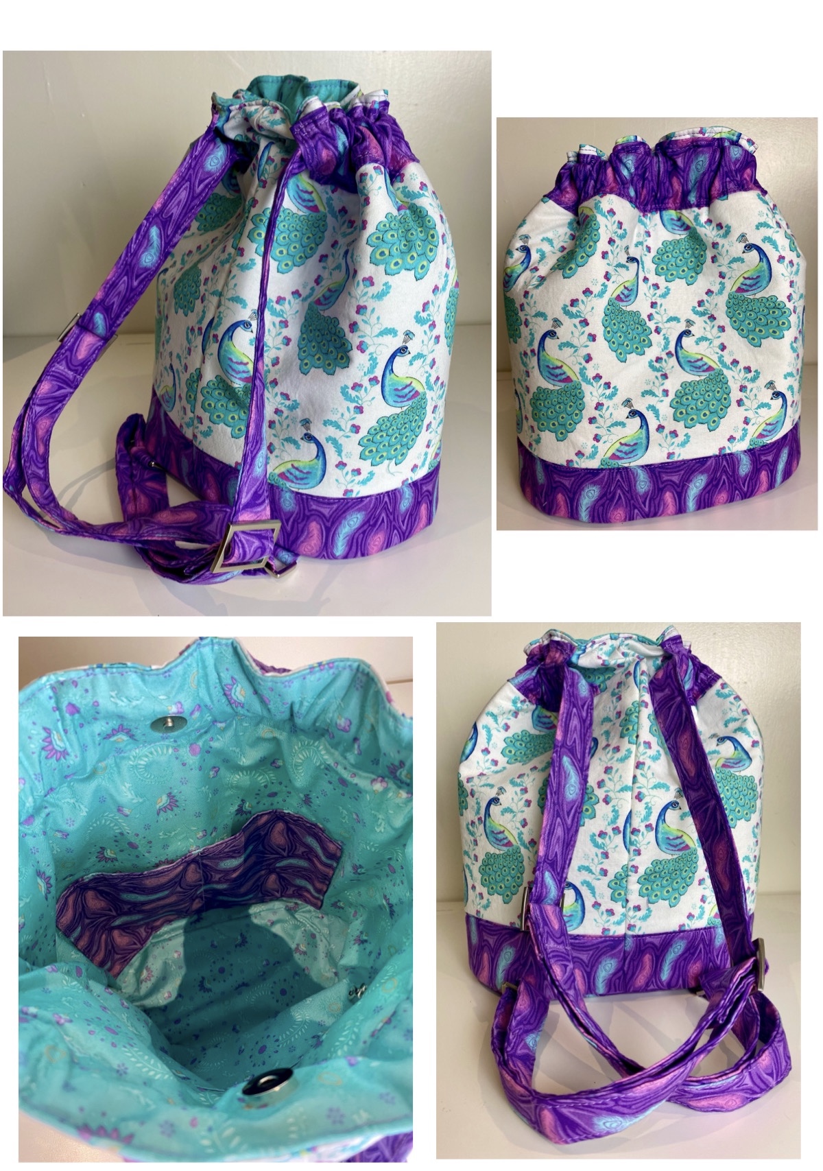 The Duffel Backpack made by Laura of Handmade by Laura Simons
