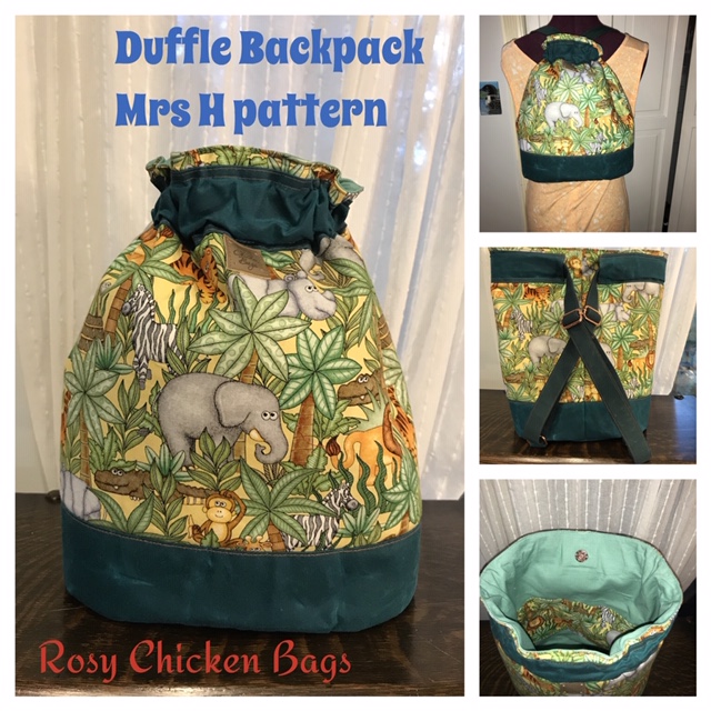 The Duffel Backpack made by Nancy of Rosy Chicken Quilts
