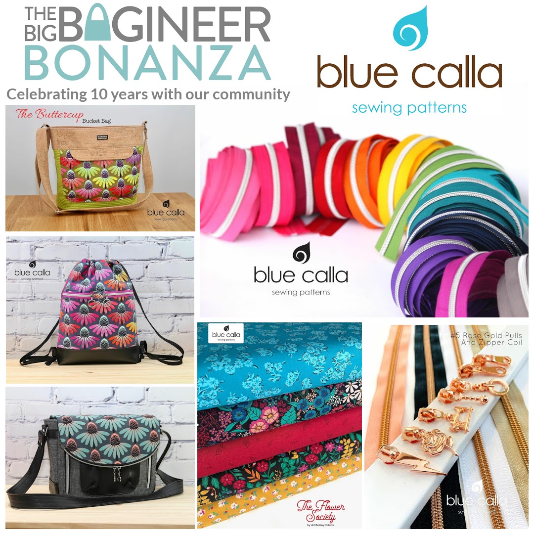 Blue Calla Patterns & Supplies - sponsoring the Big Bagineer Bonanza 2021