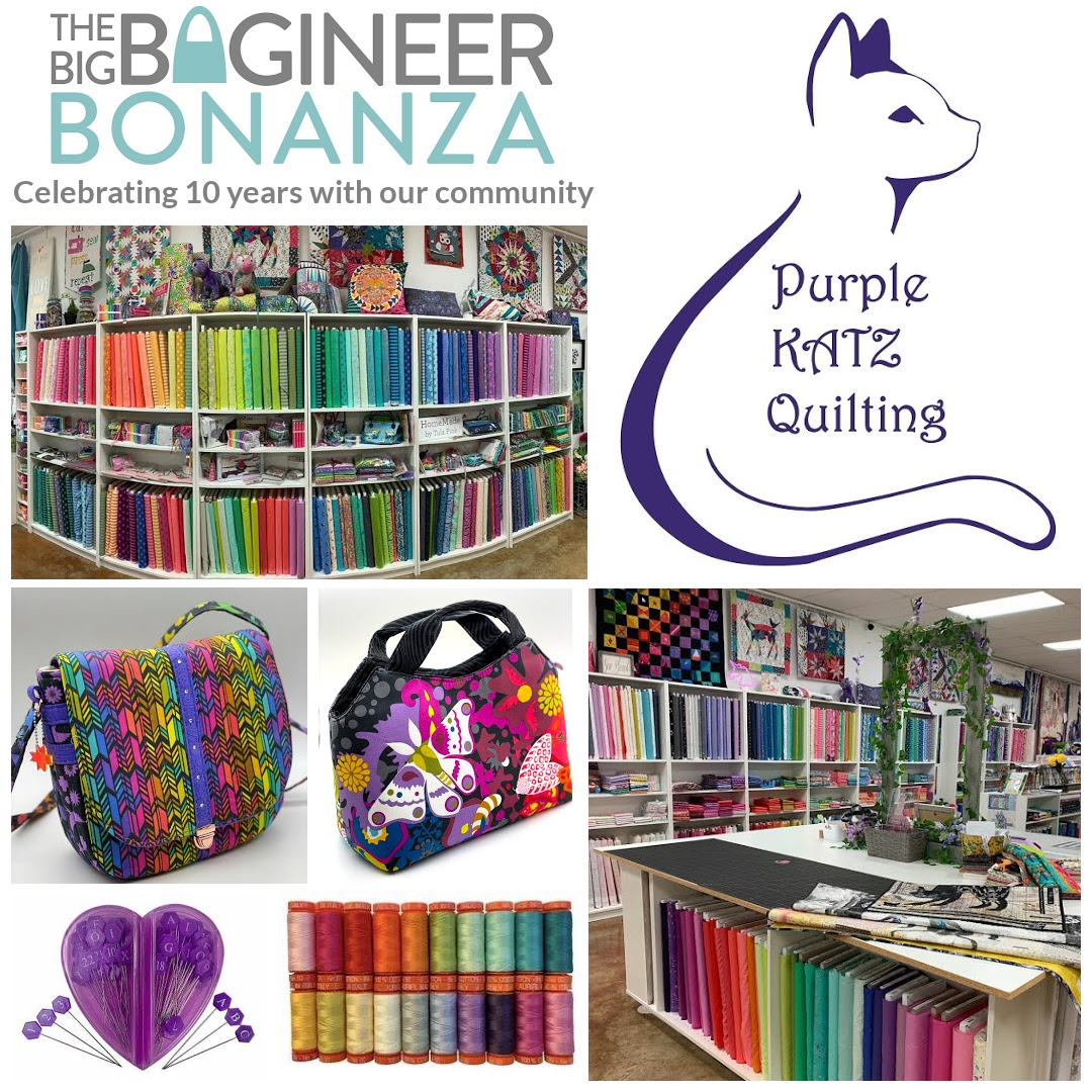 Purple Katz Quilting - sponsors of the Big Bagineer Bonanza