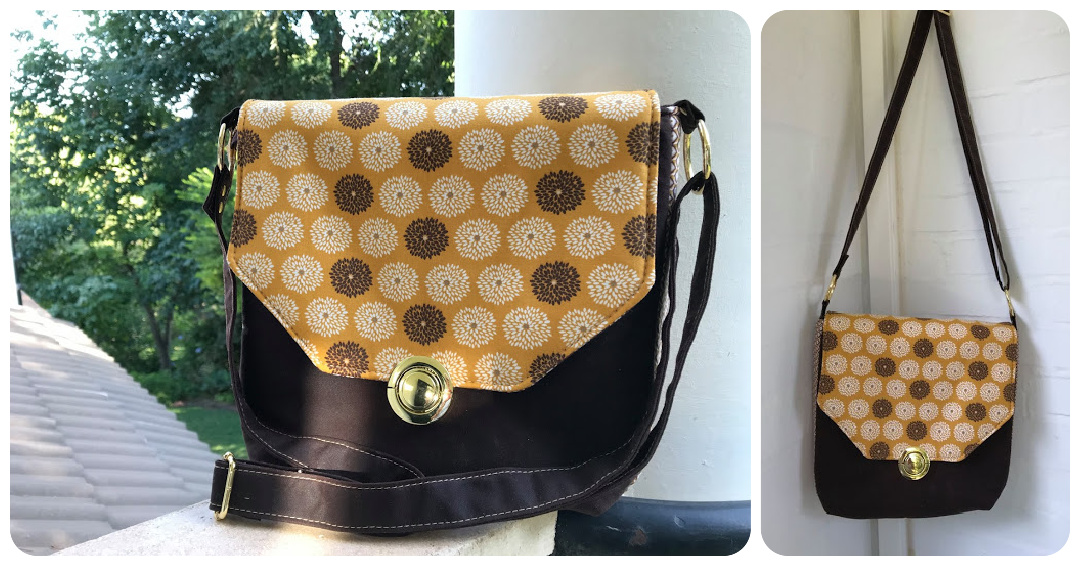 The Button Lock Bag from Sewing Patterns by Mrs H, made by Tess Orr