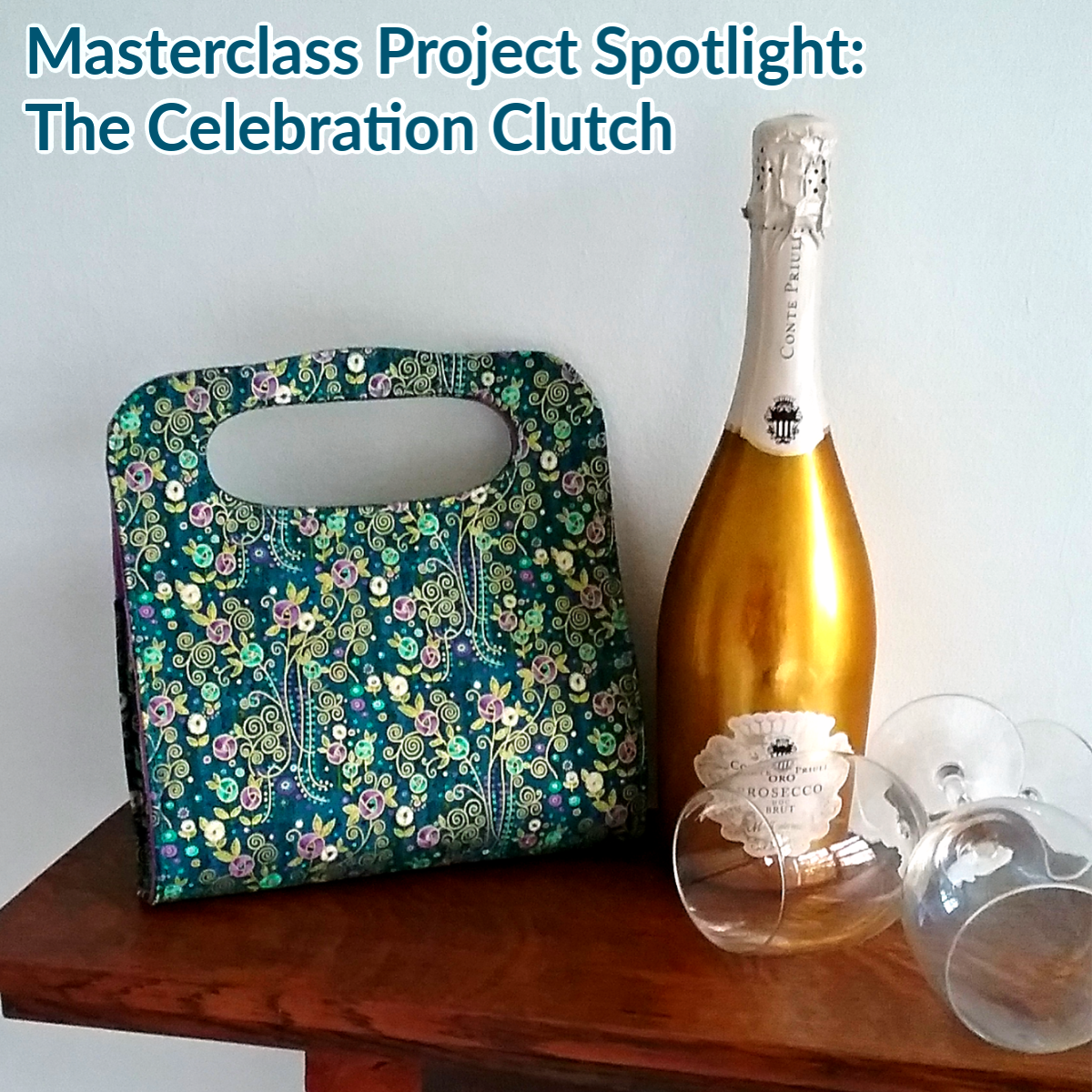The Celebration Clutch from The Complete Bag Making Masterclass