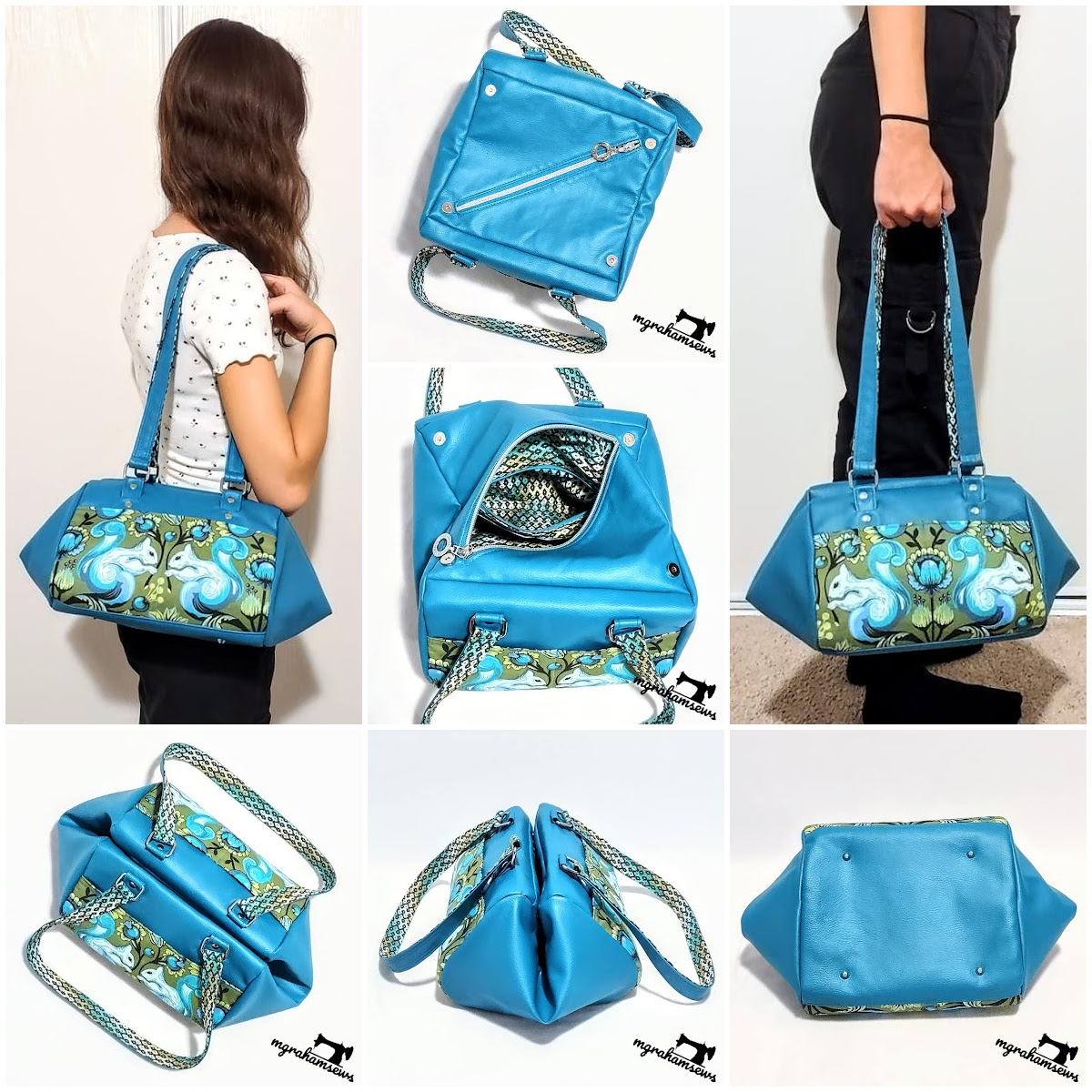 The small Super Nova Satchel, made by Michelle Graham from M Graham Sews